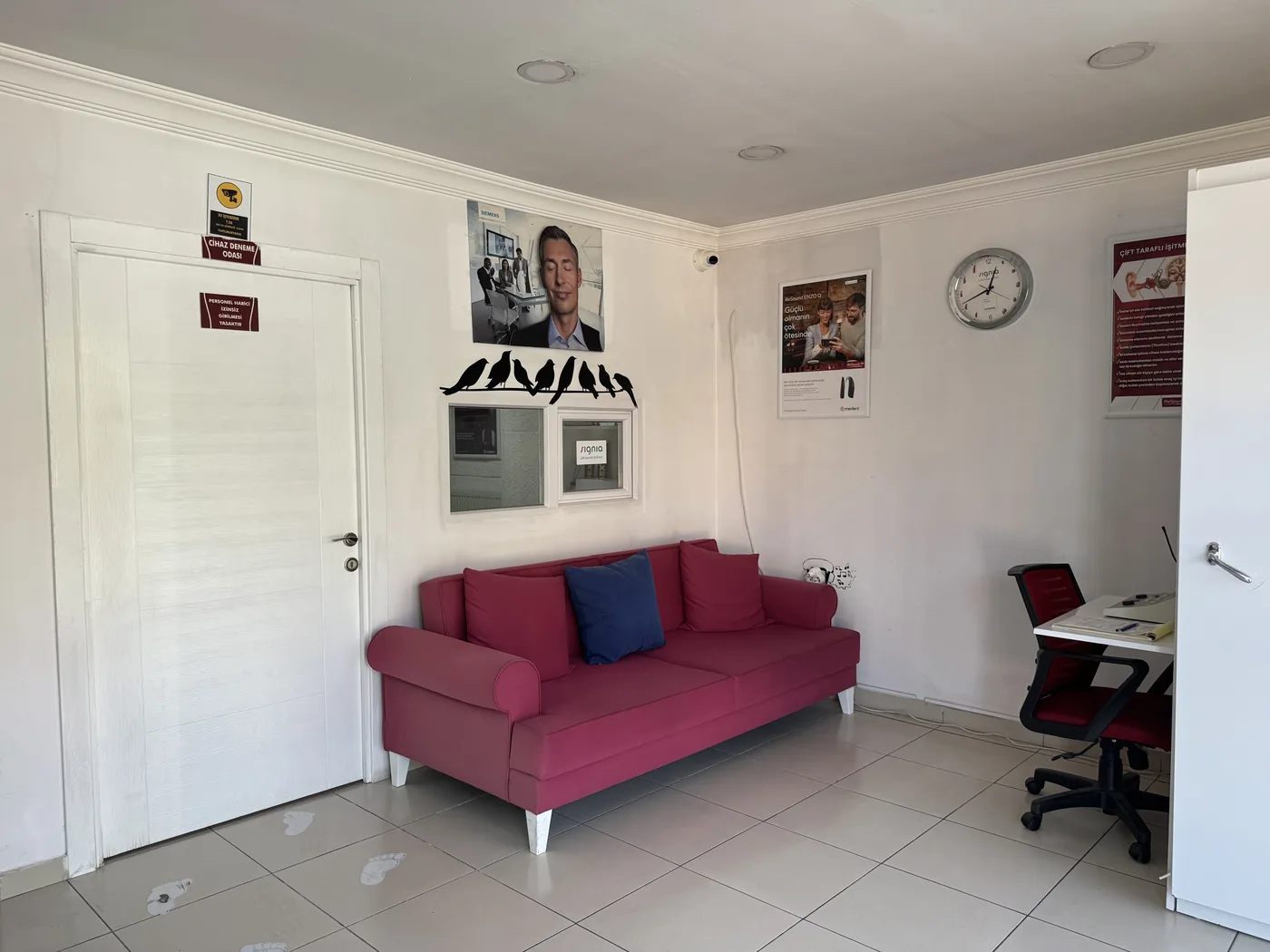 Doruk İşitme Cihazları Batıkent Şubesi bekleme salonu