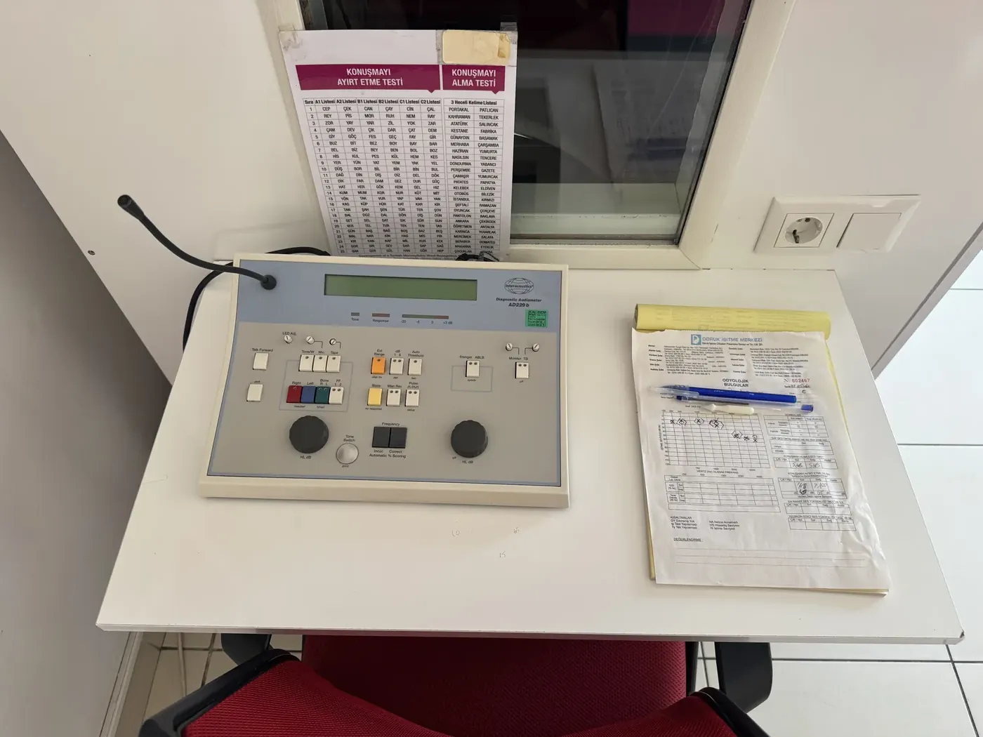 Doruk İşitme Cihazları Batıkent Şubesi işitme testi kabini