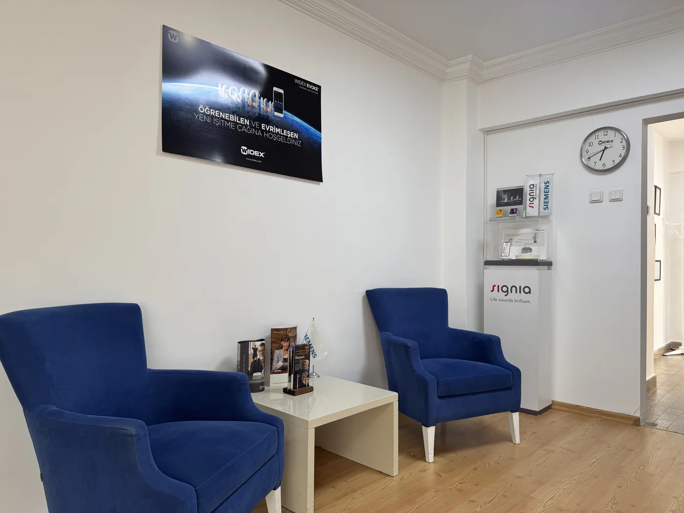 Doruk İşitme Cihazları Dikmen Şubesi bekleme salonu