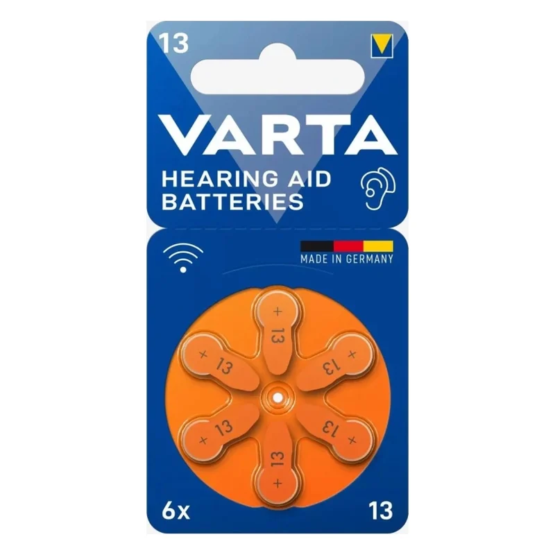 Varta 13 numara işitme cihazı pili, turuncu paket